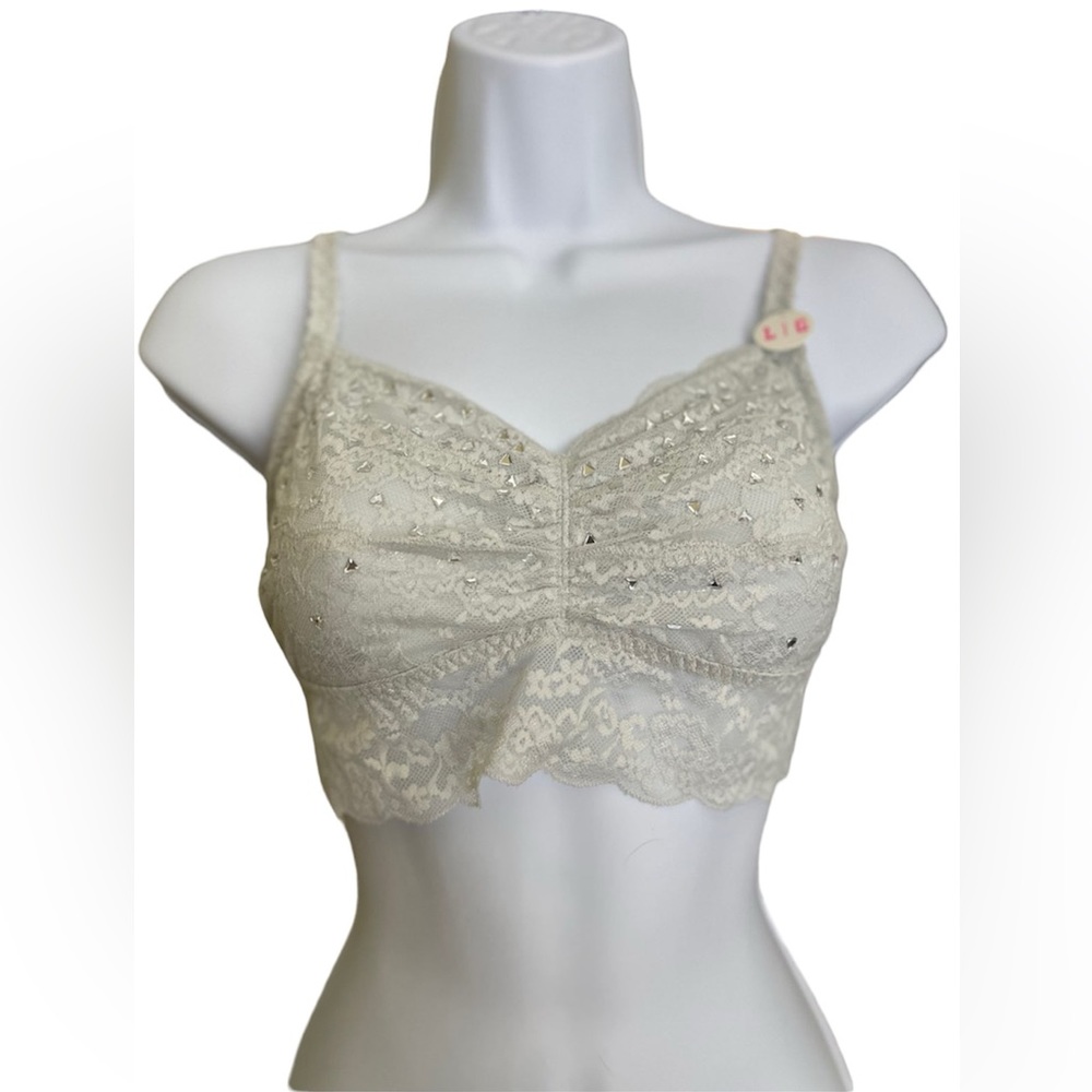 Victoria’s Secret Green Bralette With Rhinestones Size L